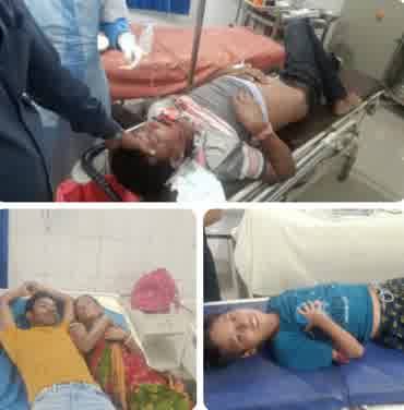 सरायकेला टाटा मुख्य मार्ग पर गौरंगडीह मे दो बाइक के टक्कर में दो बच्चे समेत 6 लोग घायल,