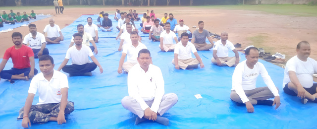 कुचाई में मनाया गया 12 वें अंतरराष्ट्रीय योग दिवस योग षरीर, मन और आत्मा को नियंत्रित करता है-बीडीओ